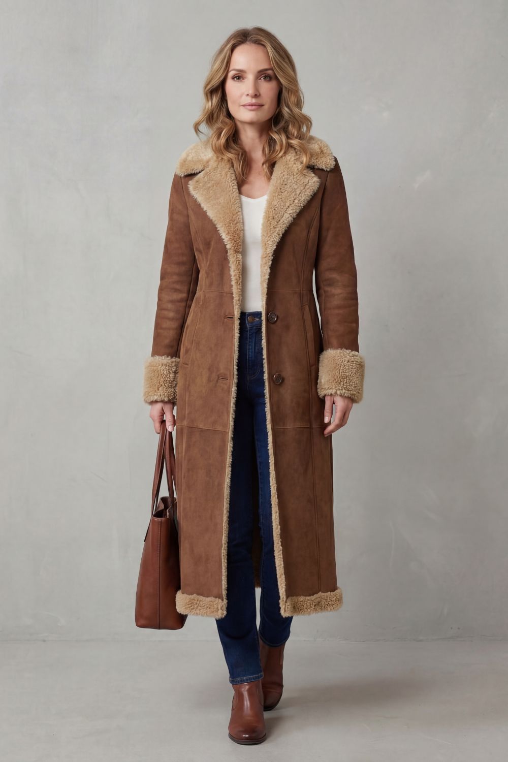 Selvion – Shearling-lined silhouette – Long winter coat-10487167877463-ZARA MAE LONDON