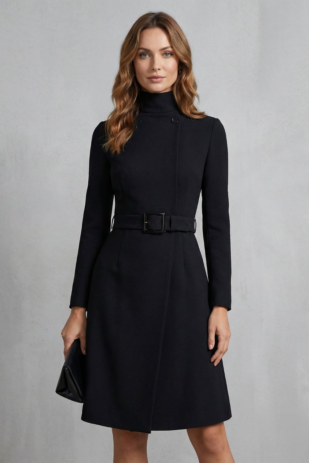 Nivara – Asymmetric belted waist – A-line midi dress-10452988920151-ZARA MAE LONDON