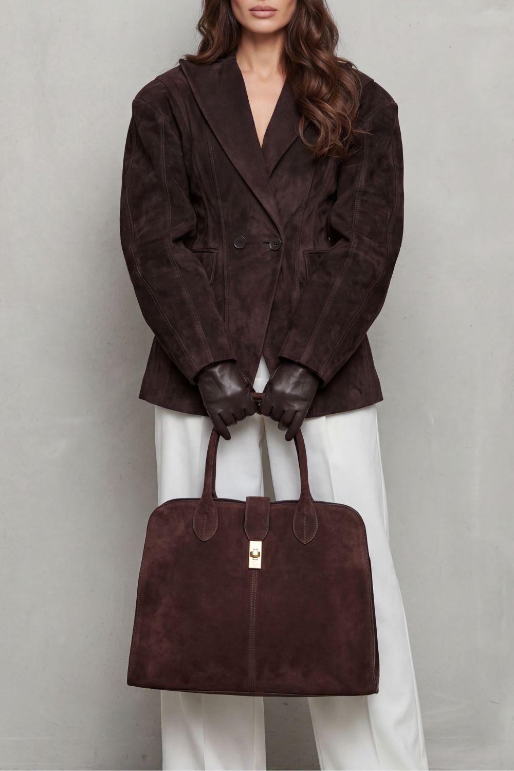 Savrielle – Sculpted silhouette – Suede jacket-10472590115159-ZARA MAE LONDON