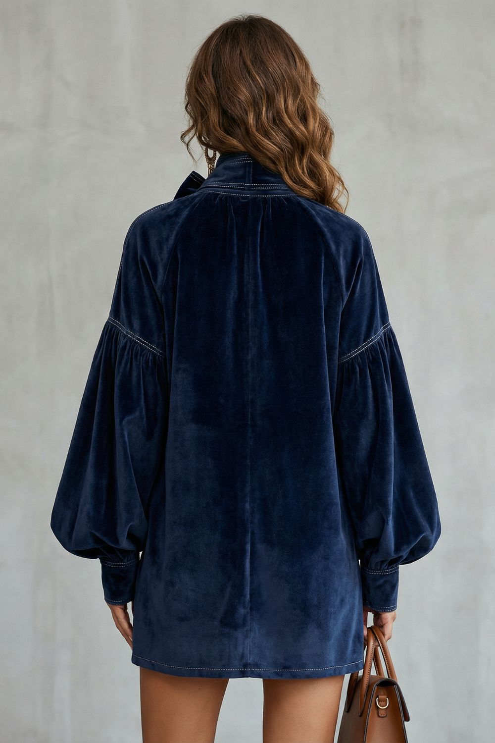 Velourine – Bow neck elegance – Mini dress-10452954677591-ZARA MAE LONDON