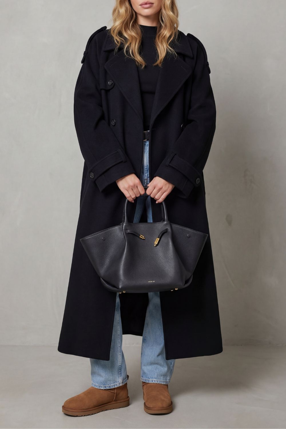Noirvaine – Oversized silhouette – Wool trench coat-10472150696279-ZARA MAE LONDON