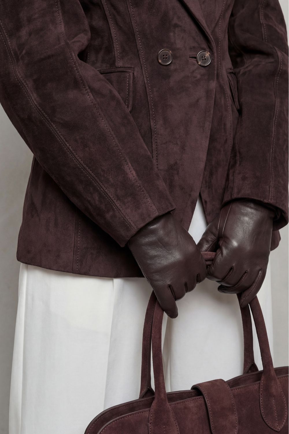 Savrielle – Sculpted silhouette – Suede jacket-10472590115159-ZARA MAE LONDON