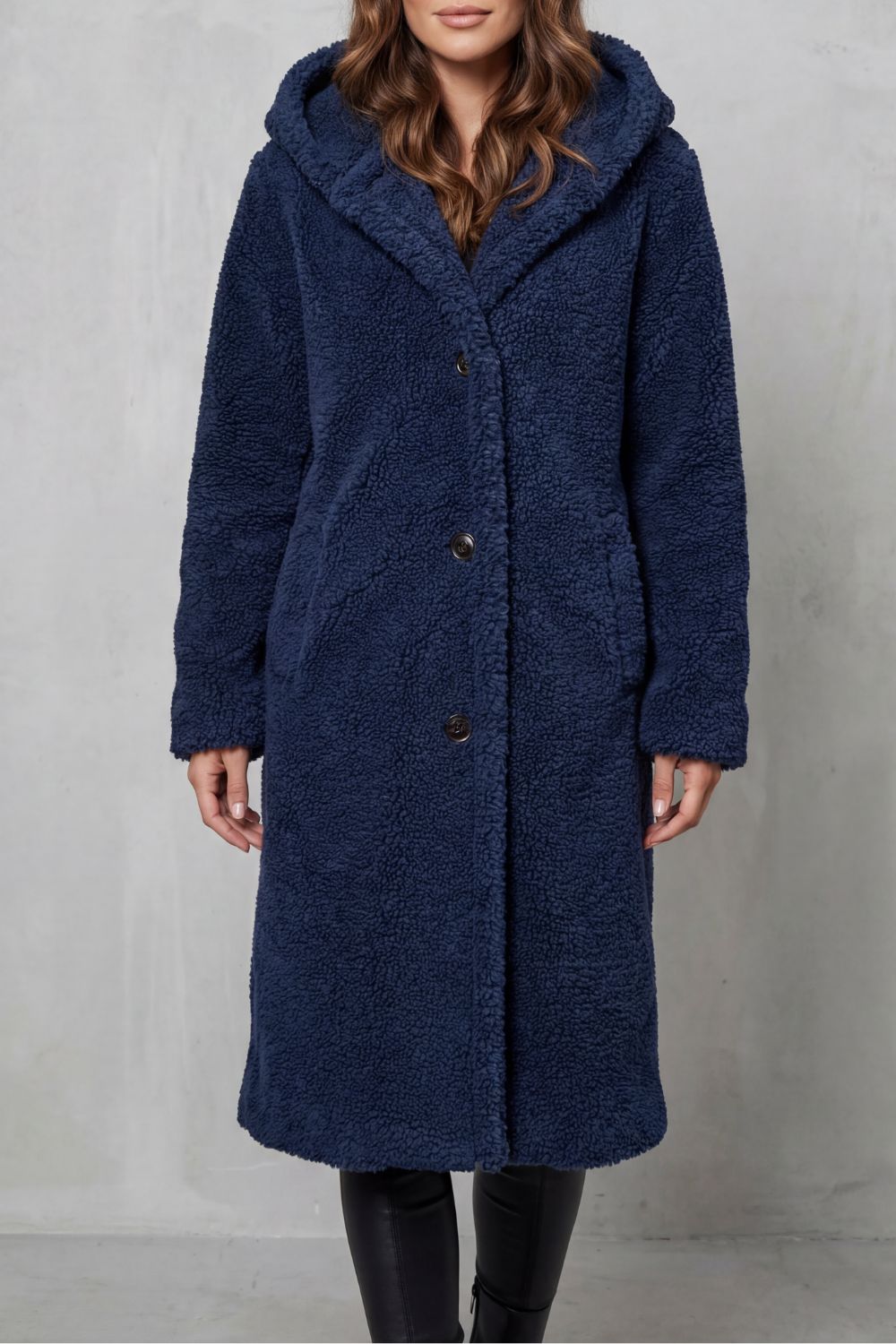 Fioranta – Plush hooded design – Long teddy coat-10469801197911-ZARA MAE LONDON