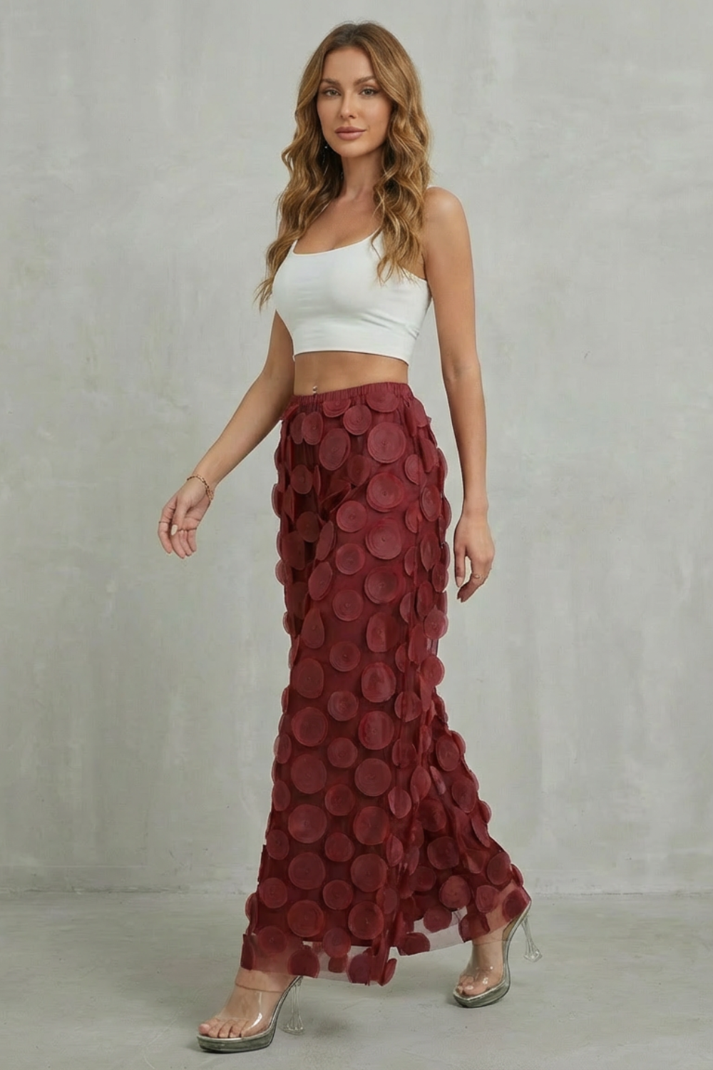 Bellaria – 3D circle appliqué – Wide-leg trousers-10510178779479-ZARA MAE LONDON