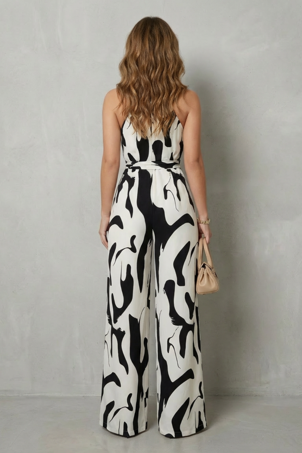 Calivana – Abstract print halter – Wide-leg jumpsuit-10510207811927-ZARA MAE LONDON