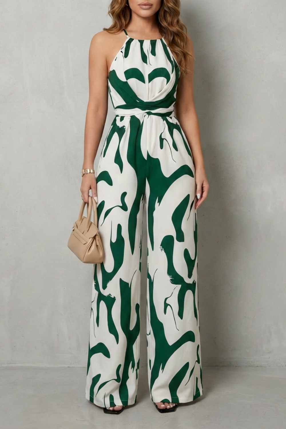 Calivana – Abstract print halter – Wide-leg jumpsuit-10510207811927-ZARA MAE LONDON