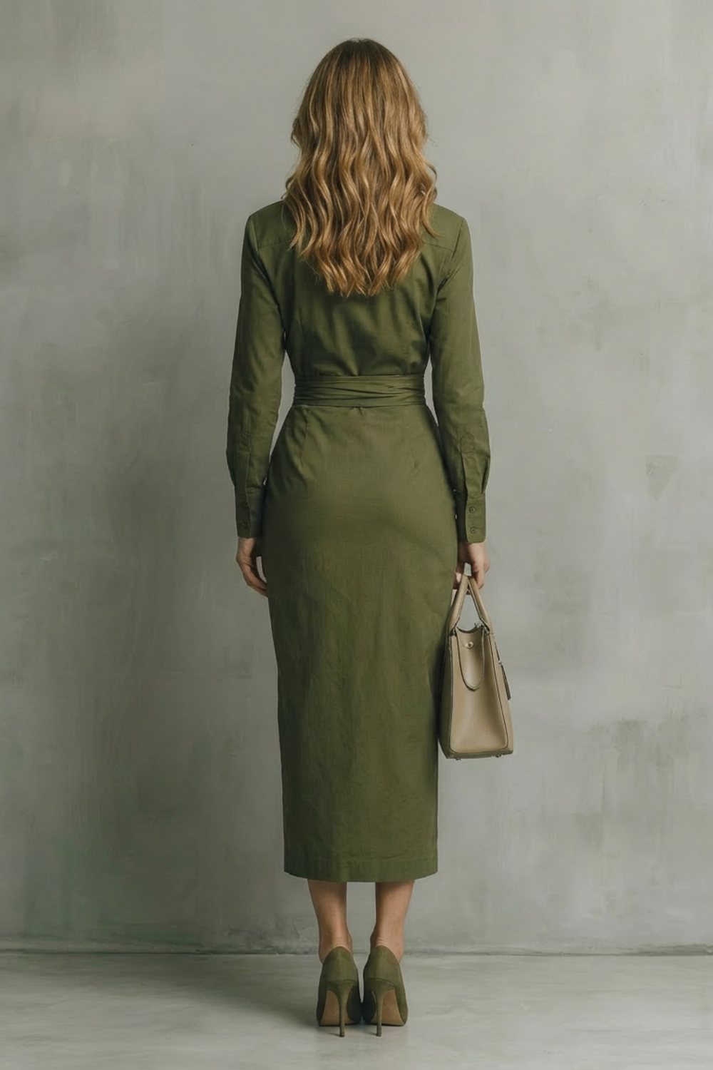 Camille – Asymmetric Waist Shirt Dress – Tailored Elegance for Autumn & Winter-10494046830935-ZARA MAE LONDON