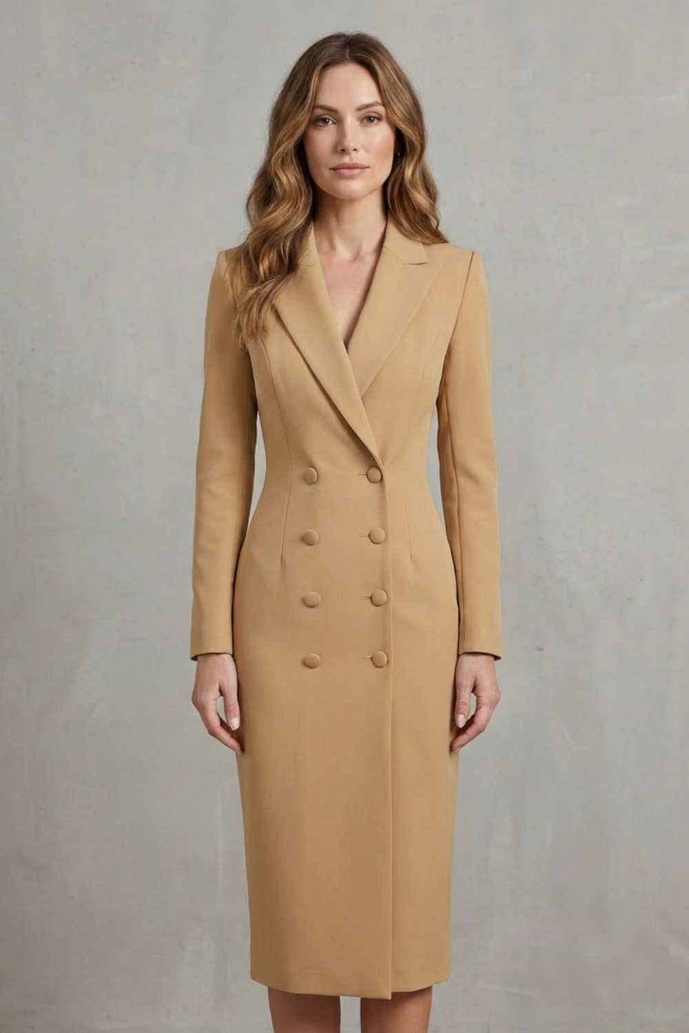 Celeste – Double-Breasted Blazer Dress – Executive Elegance for Power Dressing-10494058332503-ZARA MAE LONDON
