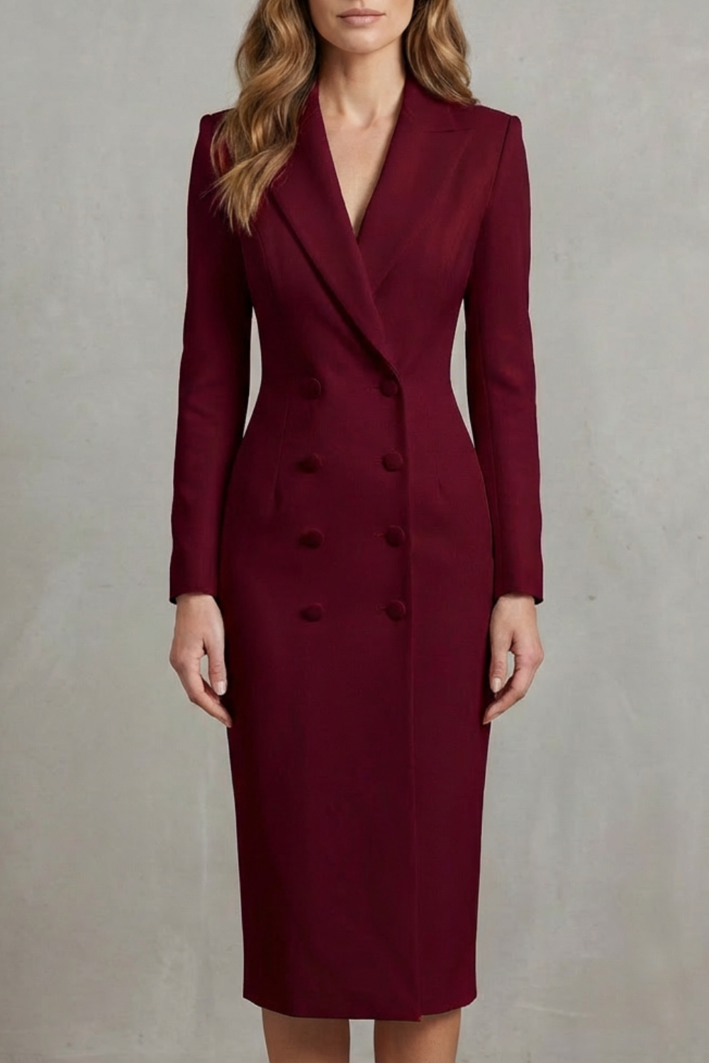 Celeste – Double-Breasted Blazer Dress – Executive Elegance for Power Dressing-10494058332503-ZARA MAE LONDON