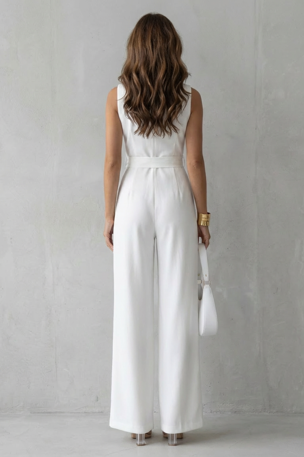 Elisavie – Lapel wrap waist – Tailored jumpsuit-10510417625431-ZARA MAE LONDON