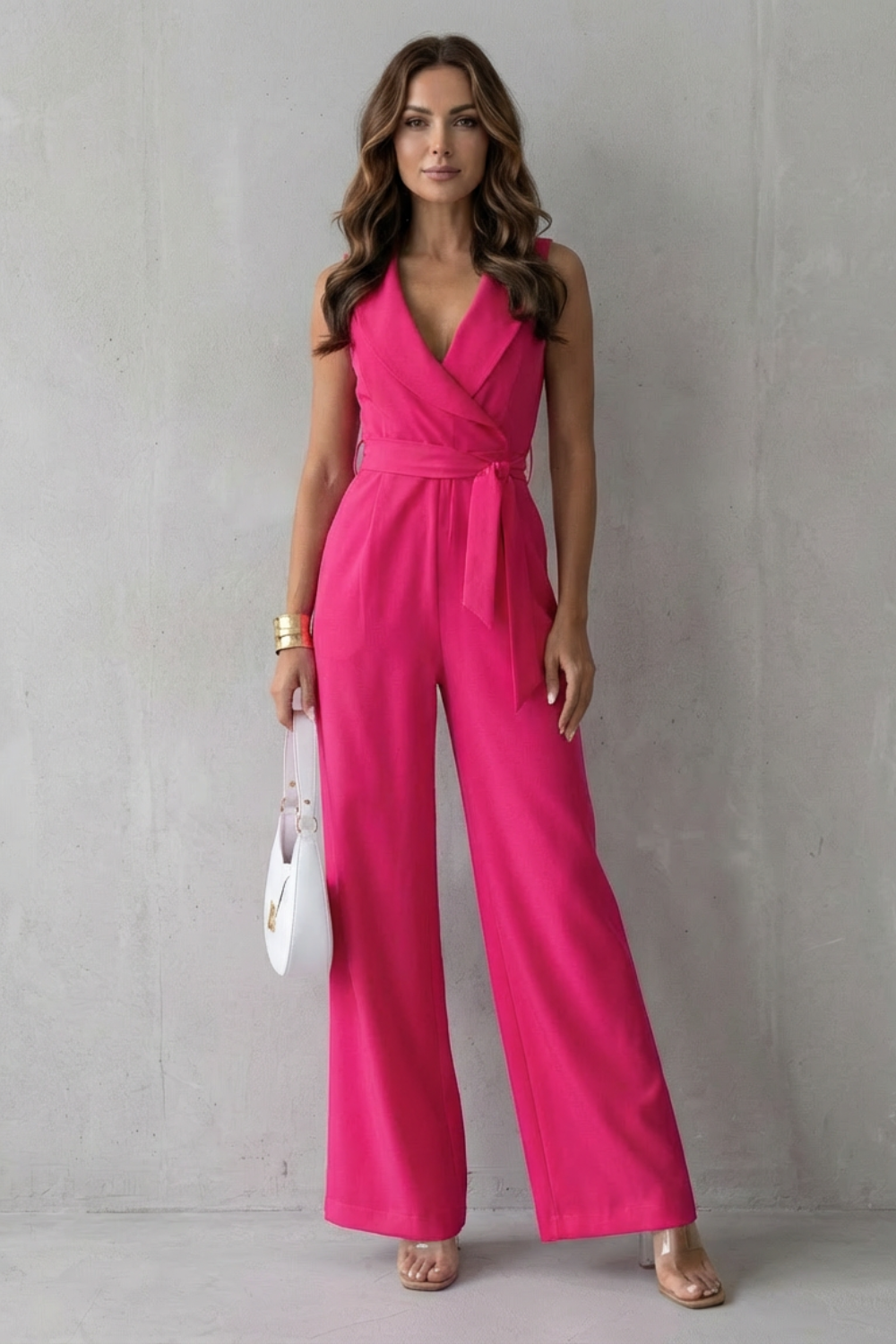Elisavie – Lapel wrap waist – Tailored jumpsuit-10510417625431-ZARA MAE LONDON