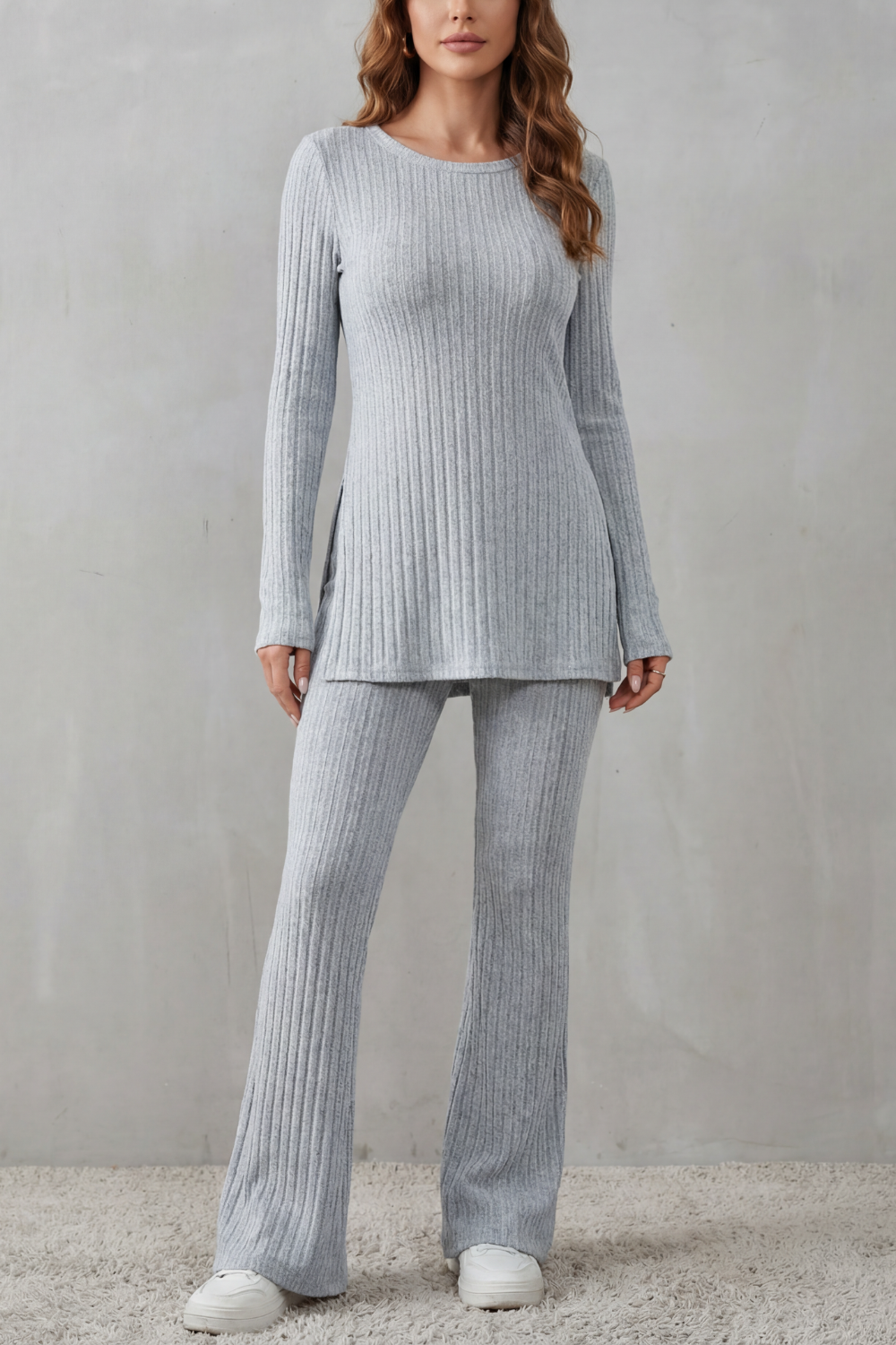 Elisianne – Ribbed elegance – Knit lounge set-10486843998551-ZARA MAE LONDON