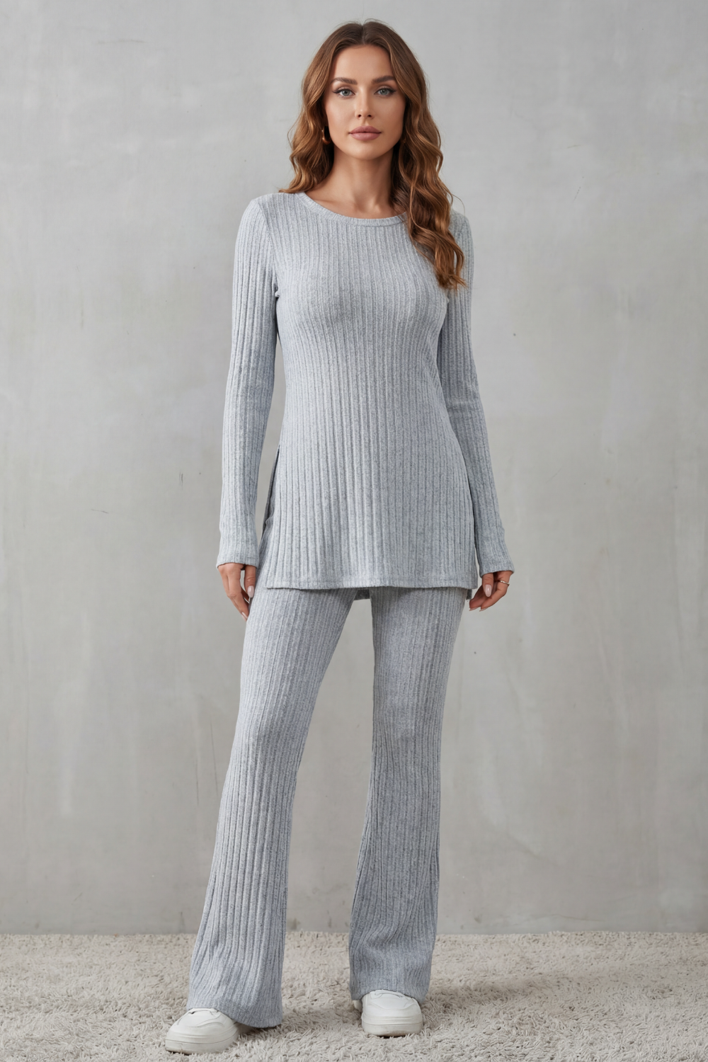 Elisianne – Ribbed elegance – Knit lounge set-10486843998551-ZARA MAE LONDON