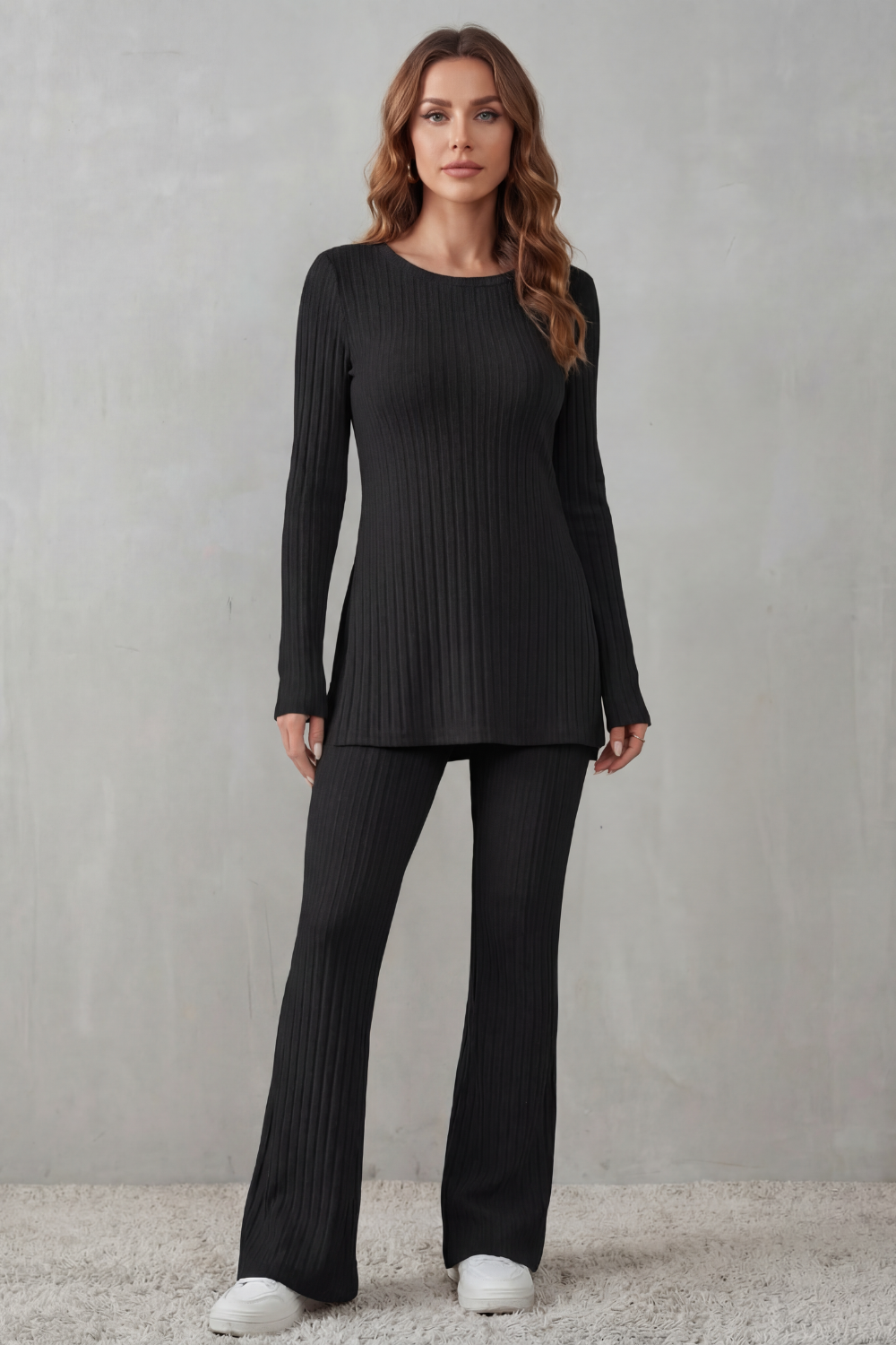 Elisianne – Ribbed elegance – Knit lounge set-10486843998551-ZARA MAE LONDON