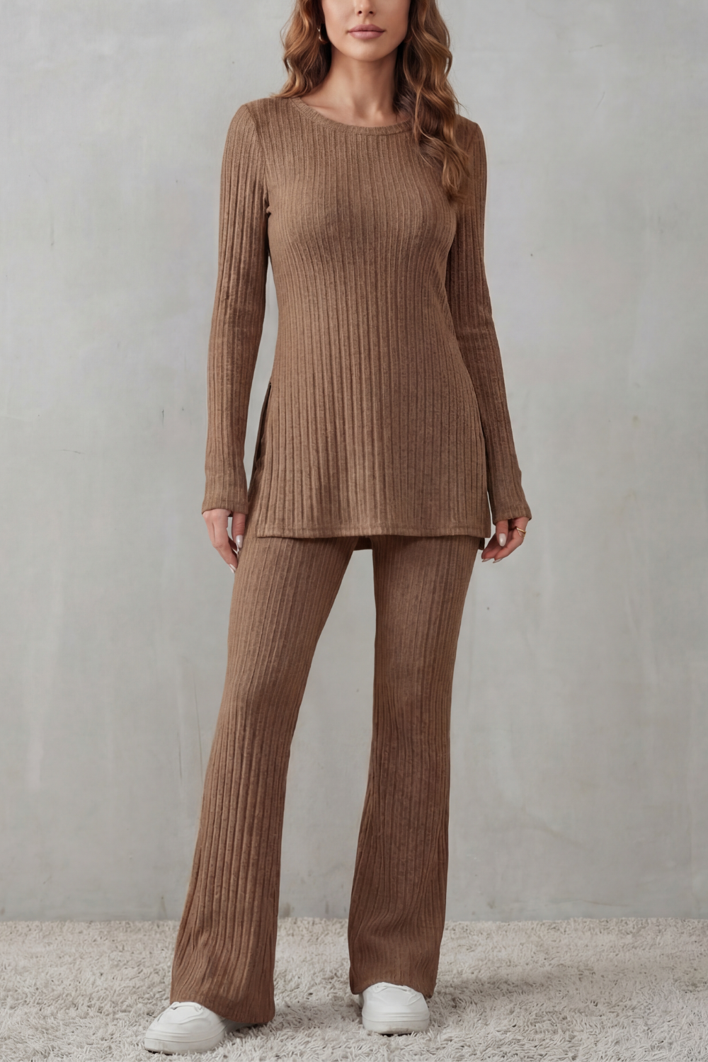 Elisianne – Ribbed elegance – Knit lounge set-10486843998551-ZARA MAE LONDON