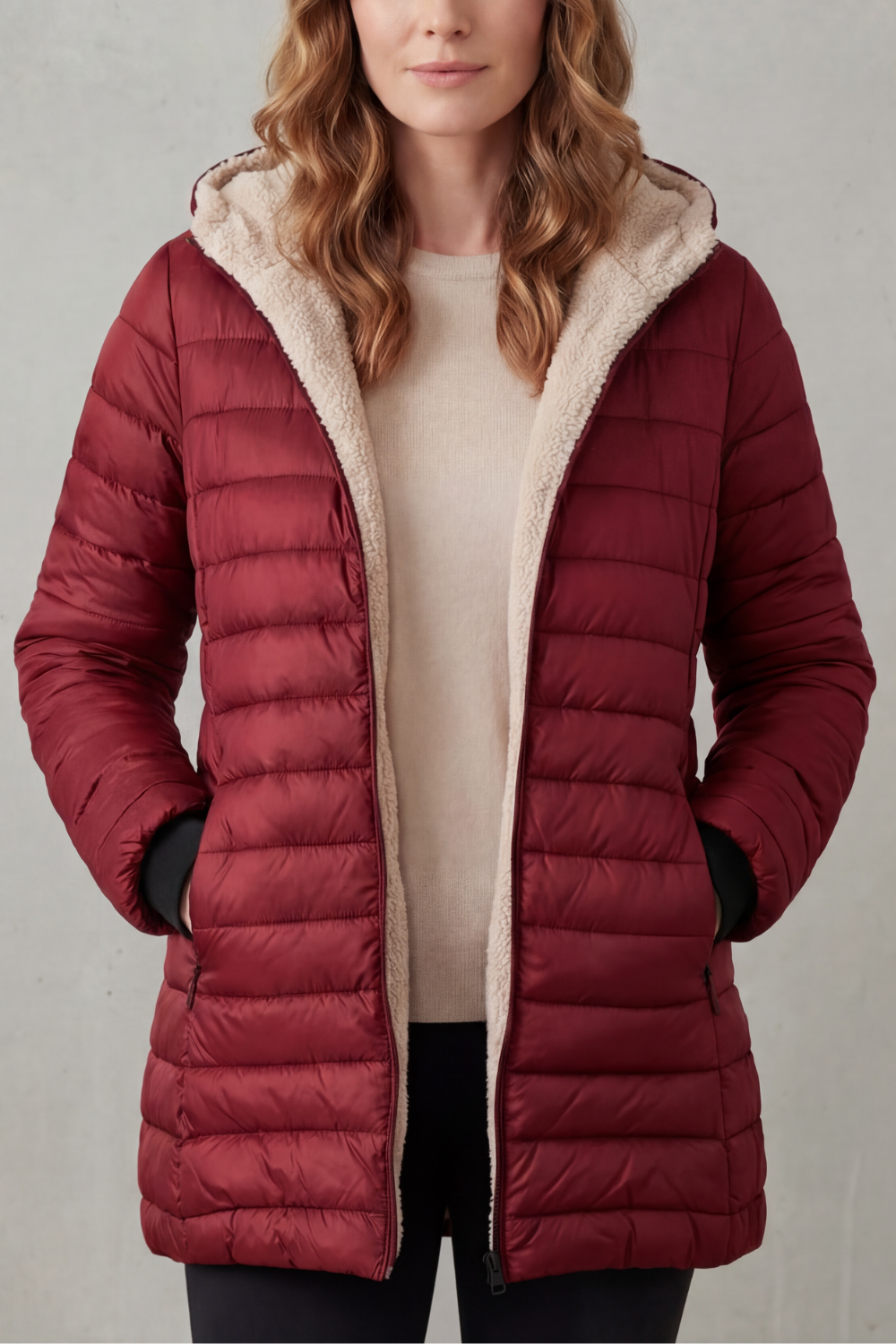 Ellavue – Sherpa lined comfort – Hooded puffer jacket-10469896749399-ZARA MAE LONDON