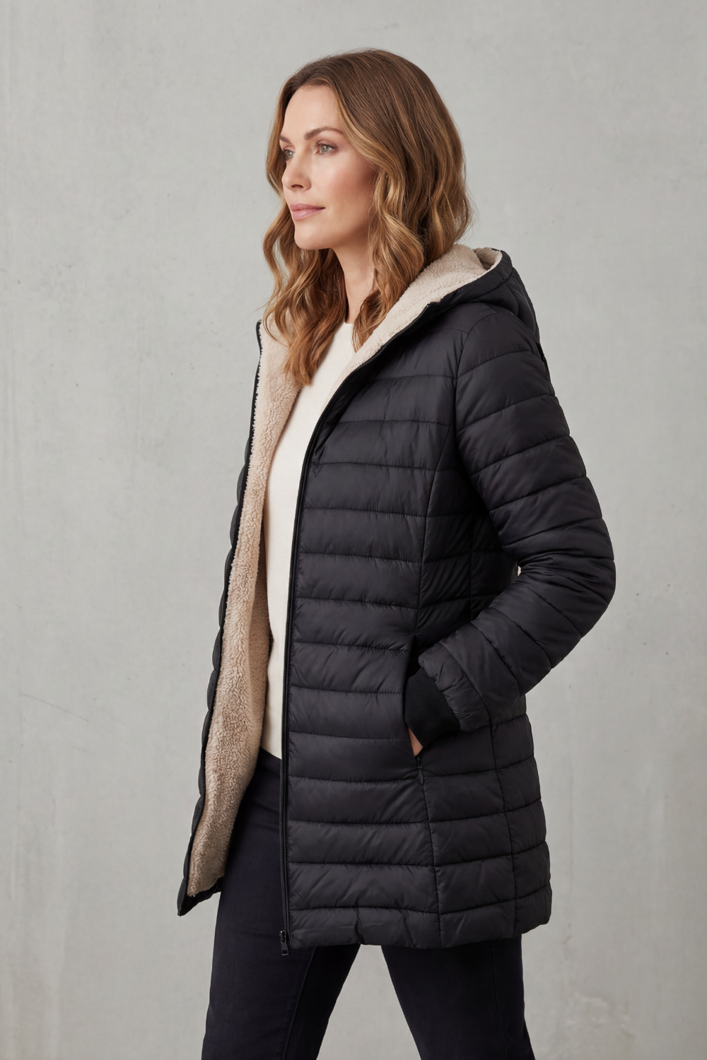 Ellavue – Sherpa lined comfort – Hooded puffer jacket-10469896749399-ZARA MAE LONDON