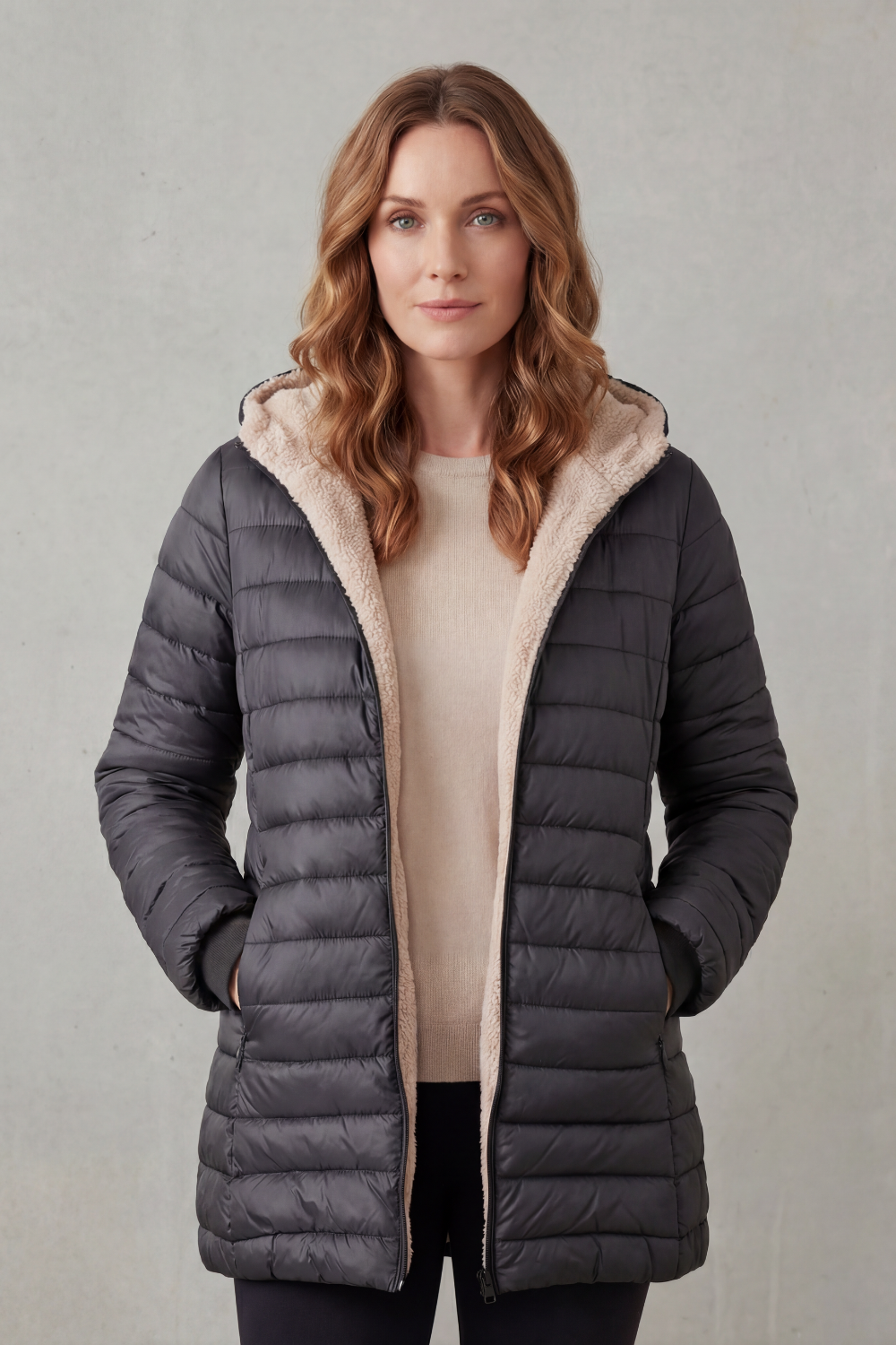 Ellavue – Sherpa lined comfort – Hooded puffer jacket-10469896749399-ZARA MAE LONDON