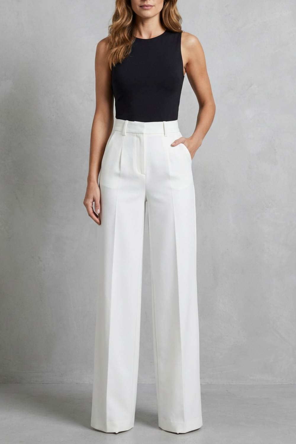 Elozane – Tailored pleats – High-waist wide-leg trousers-10507987943767-ZARA MAE LONDON