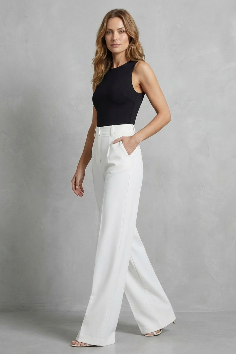 Elozane – Tailored pleats – High-waist wide-leg trousers-10507987943767-ZARA MAE LONDON
