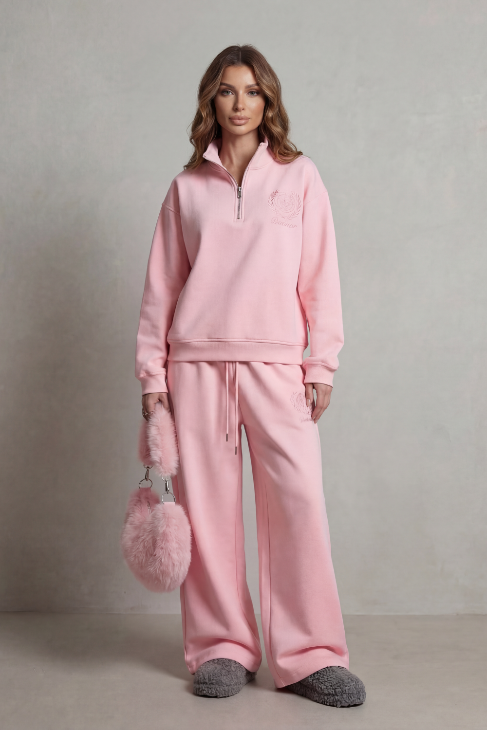 Florevée – Embroidered crest – Zip lounge set-10487014326615-ZARA MAE LONDON