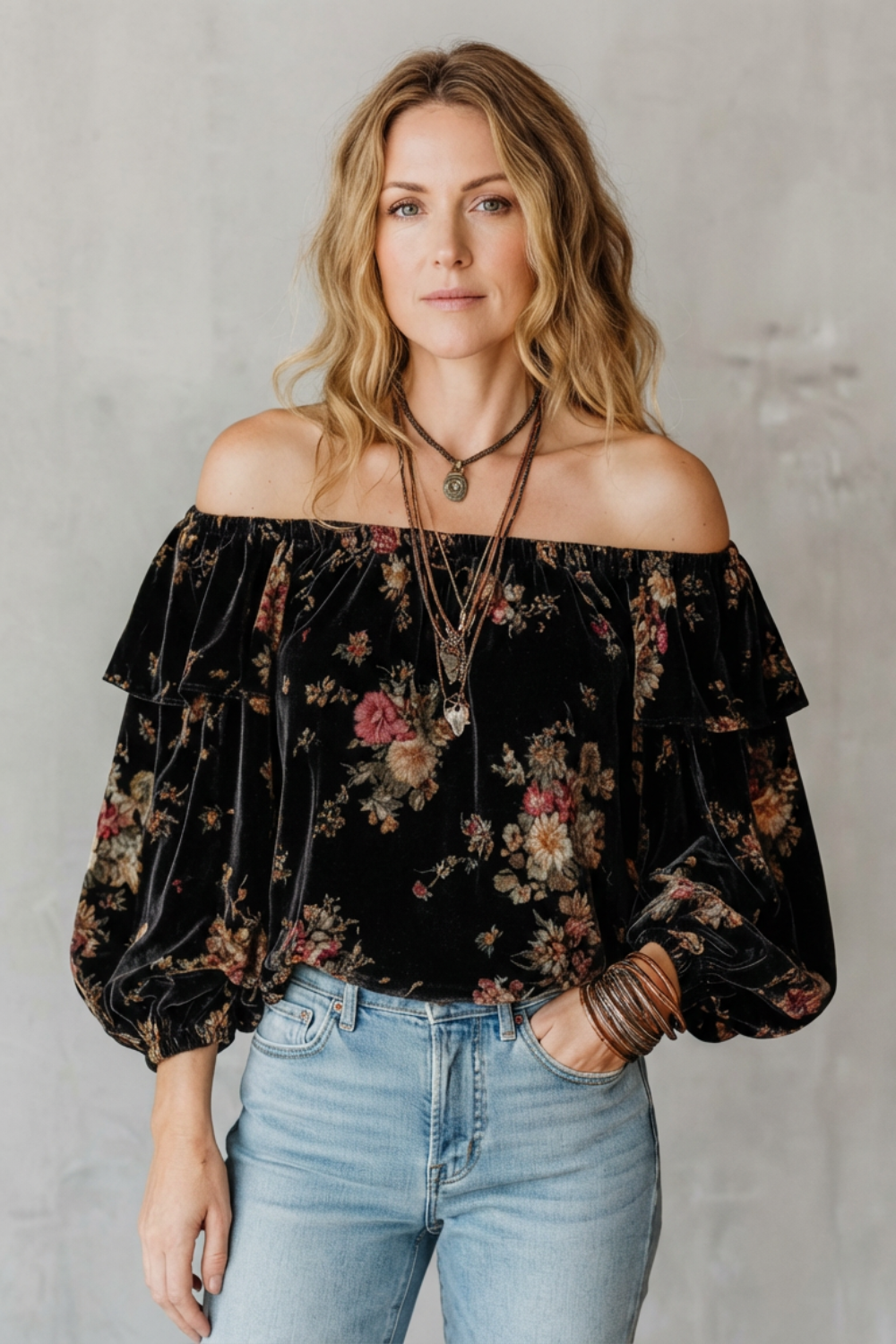 Florézia – Vintage bloom – Velvet floral tops collection-10497643479383-ZARA MAE LONDON