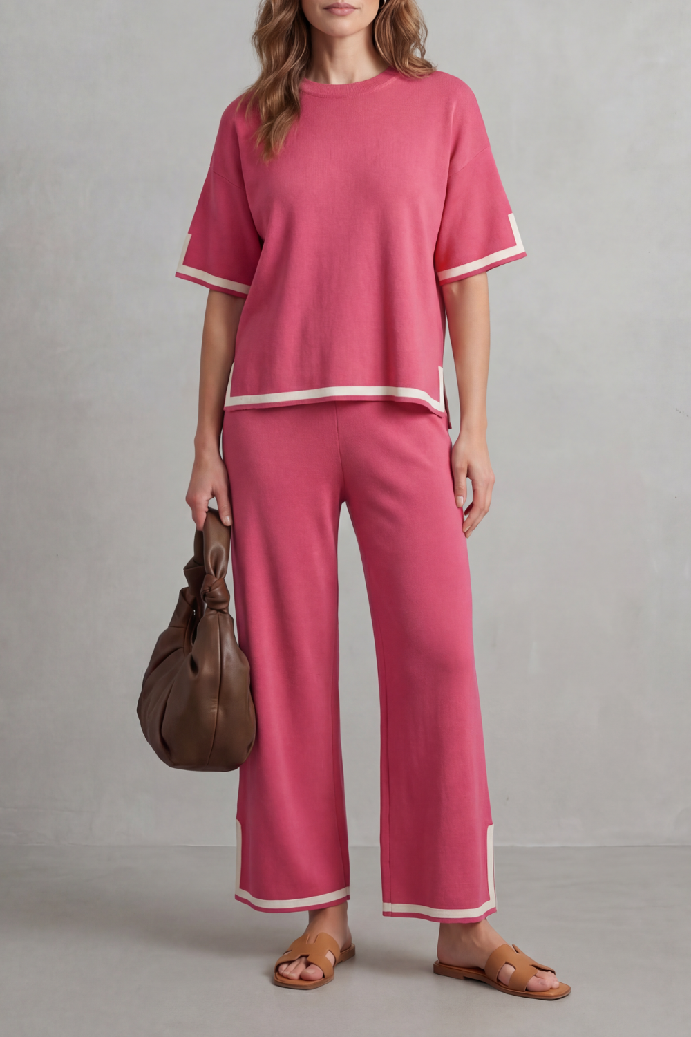 Jeah – Chic Contrast Trim – Lounge Set-10490774651223-ZARA MAE LONDON