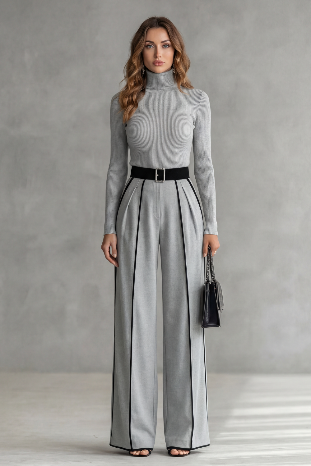 Lunaira – Contrast piping detail – High-neck jumpsuit-10434813133143-ZARA MAE LONDON