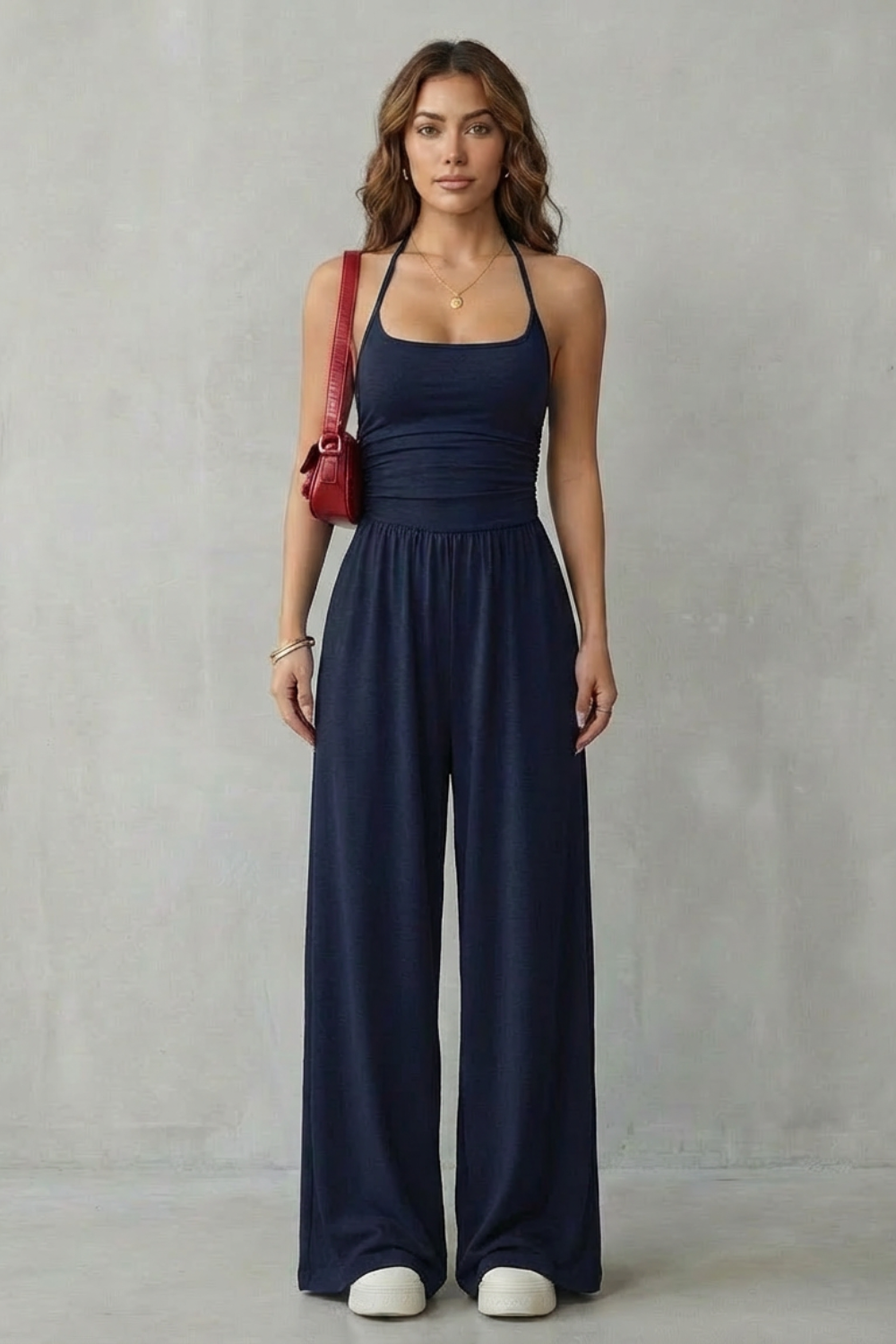 Lunarra – Double strap fit – Wide-leg jumpsuit-10510237008215-ZARA MAE LONDON