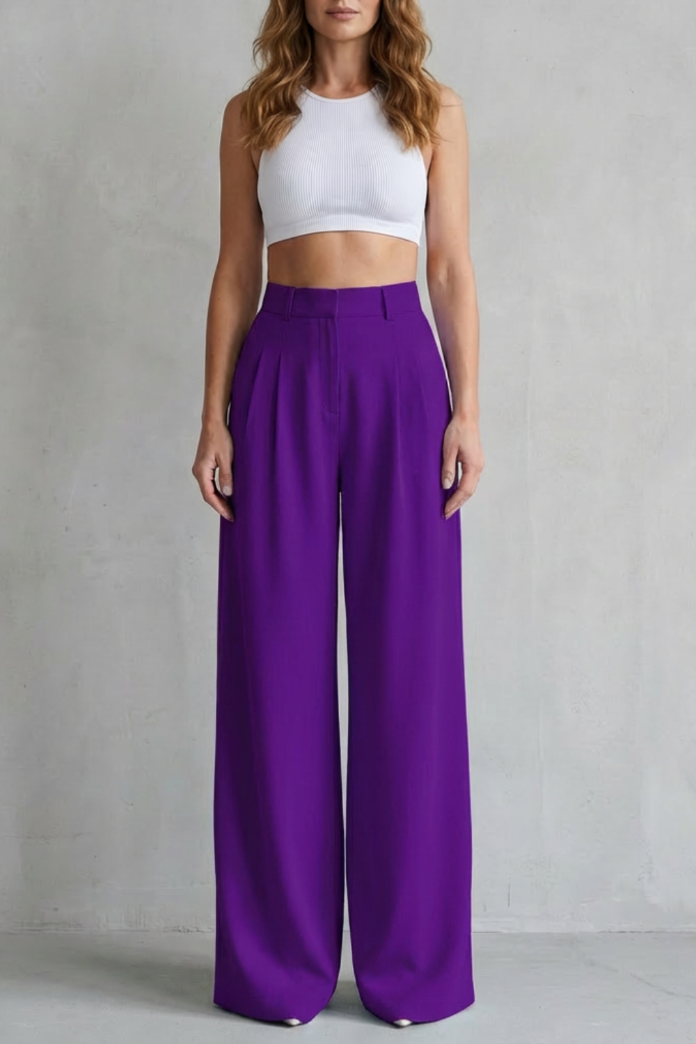 Lunévia – Flowing drape – Wide-leg tailored trousers-10507975622999-ZARA MAE LONDON