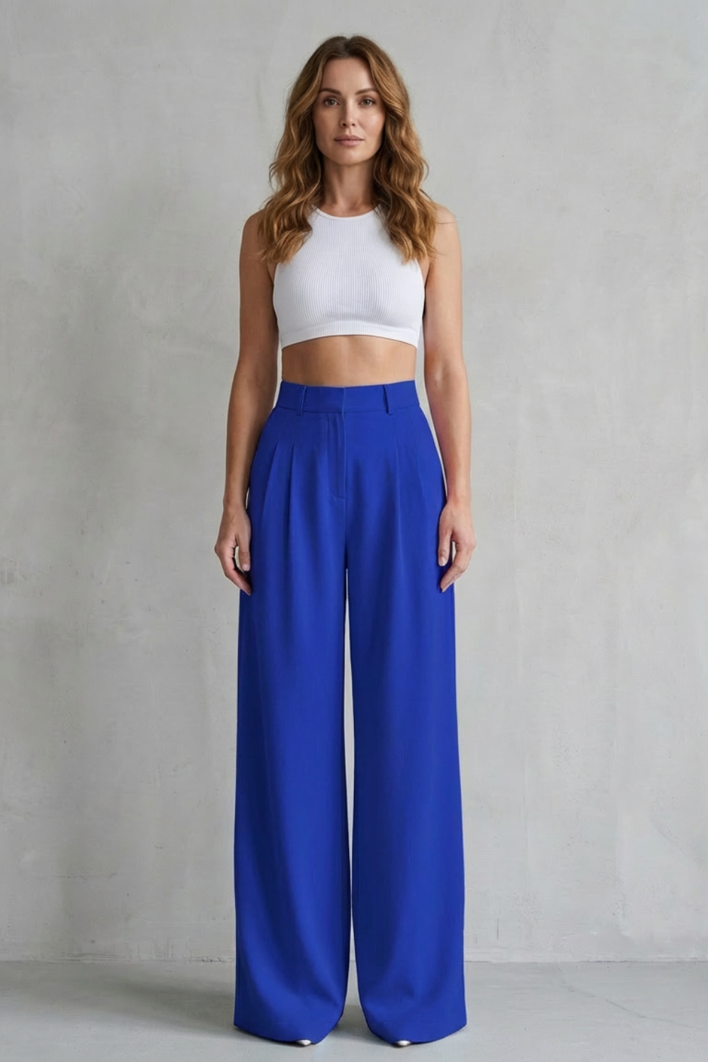 Lunévia – Flowing drape – Wide-leg tailored trousers-10507975622999-ZARA MAE LONDON