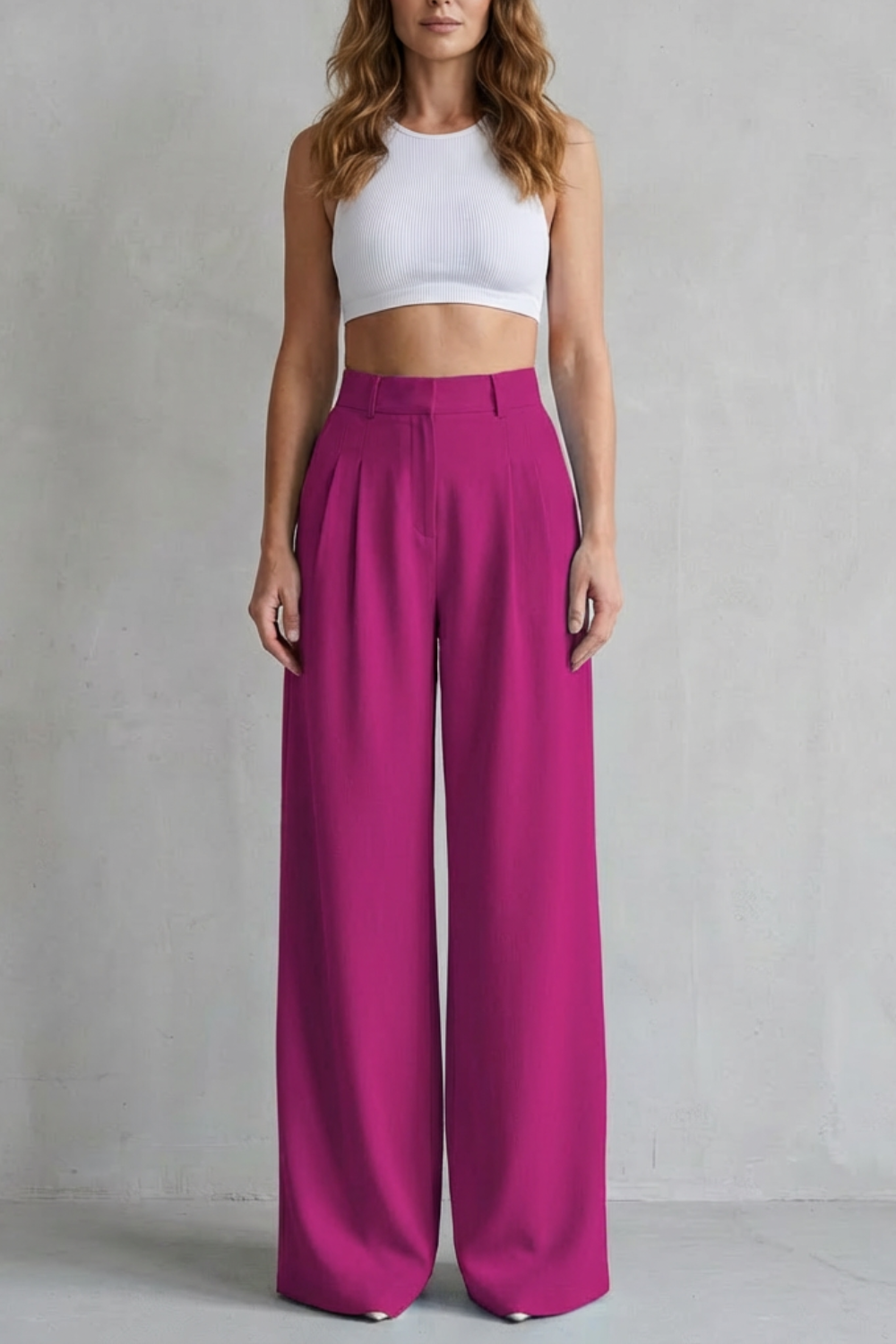 Lunévia – Flowing drape – Wide-leg tailored trousers-10507975622999-ZARA MAE LONDON