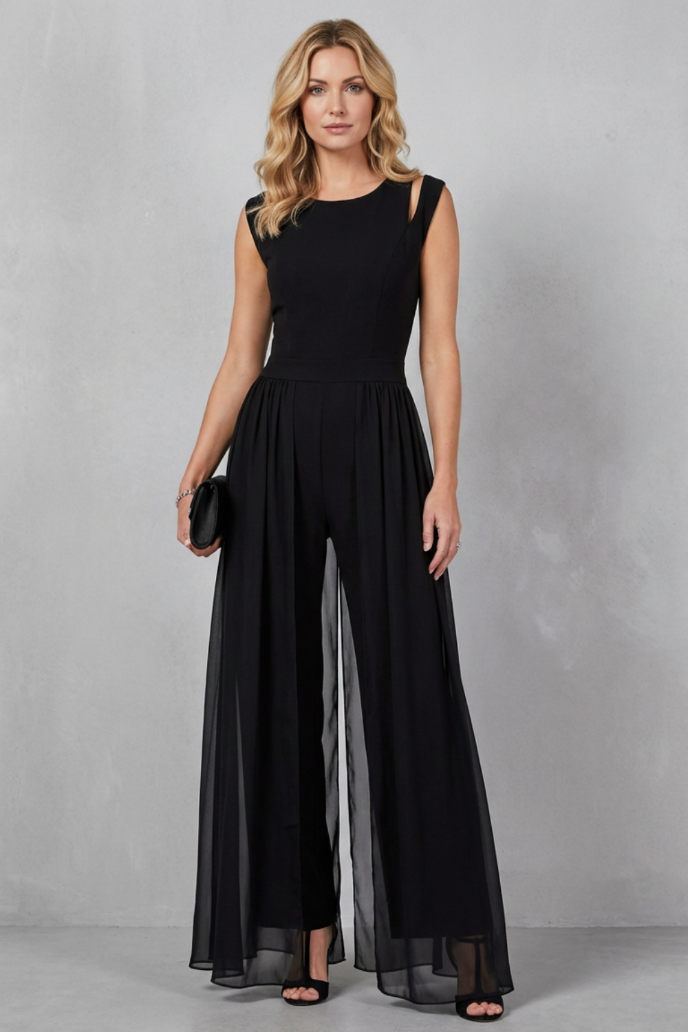 Maelira – Sheer panel cutout – Evening jumpsuit-10510486602071-ZARA MAE LONDON