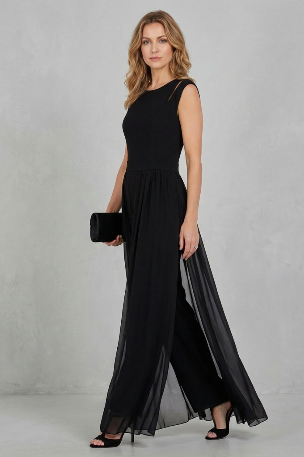 Maelira – Sheer panel cutout – Evening jumpsuit-10510486602071-ZARA MAE LONDON