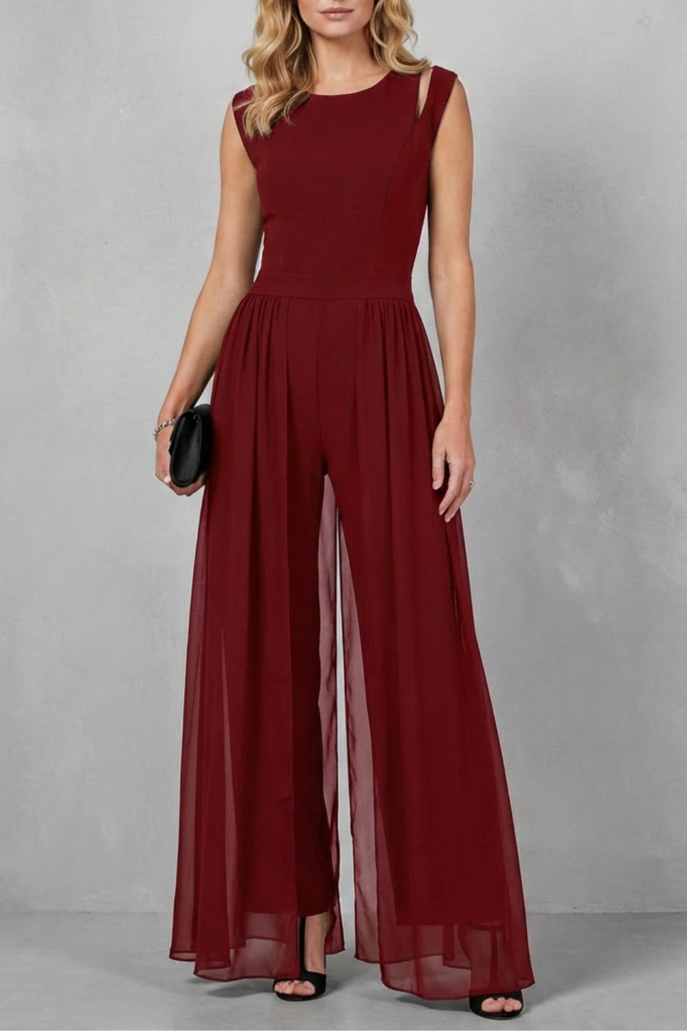 Maelira – Sheer panel cutout – Evening jumpsuit-10510486602071-ZARA MAE LONDON