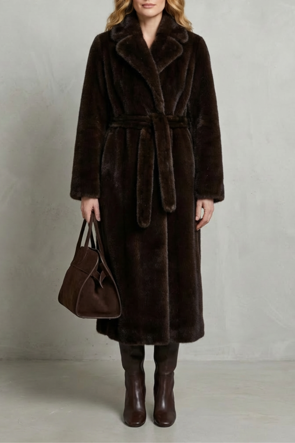 Marivonne – Oversized silhouette – Faux fur long coat-10494035165527-ZARA MAE LONDON