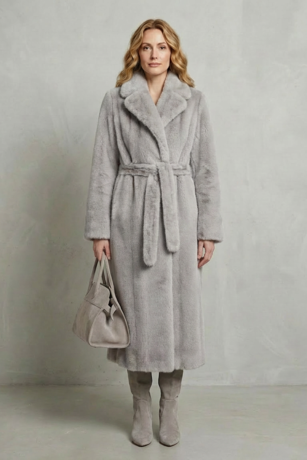 Marivonne – Oversized silhouette – Faux fur long coat-10494035165527-ZARA MAE LONDON