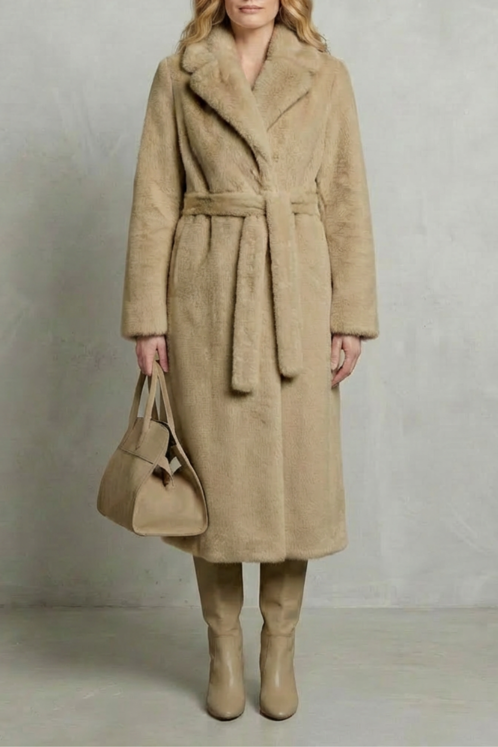 Marivonne – Oversized silhouette – Faux fur long coat-10494035165527-ZARA MAE LONDON