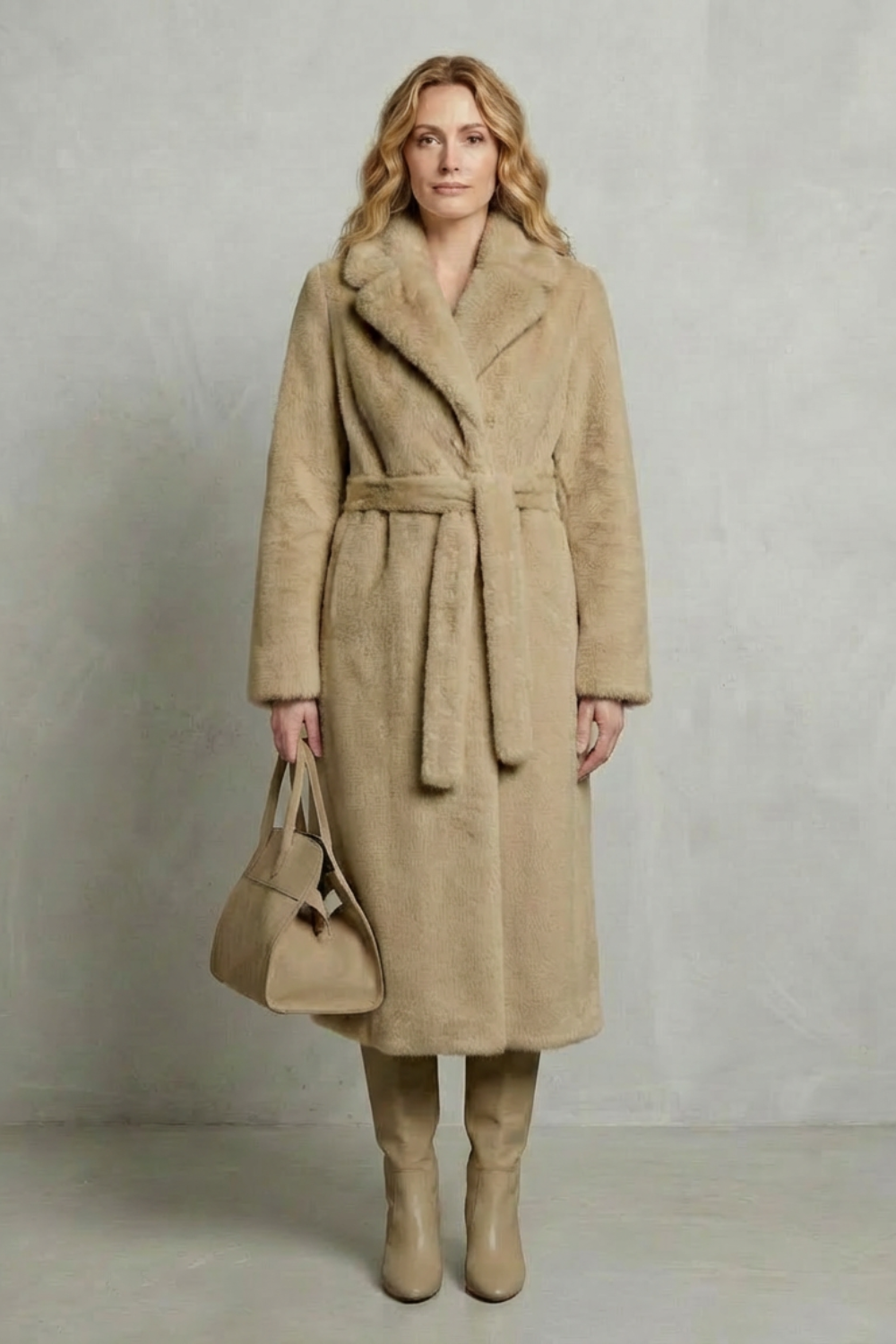 Marivonne – Oversized silhouette – Faux fur long coat-10494035165527-ZARA MAE LONDON