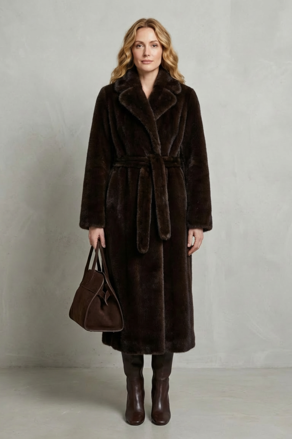 Marivonne – Oversized silhouette – Faux fur long coat-10494035165527-ZARA MAE LONDON