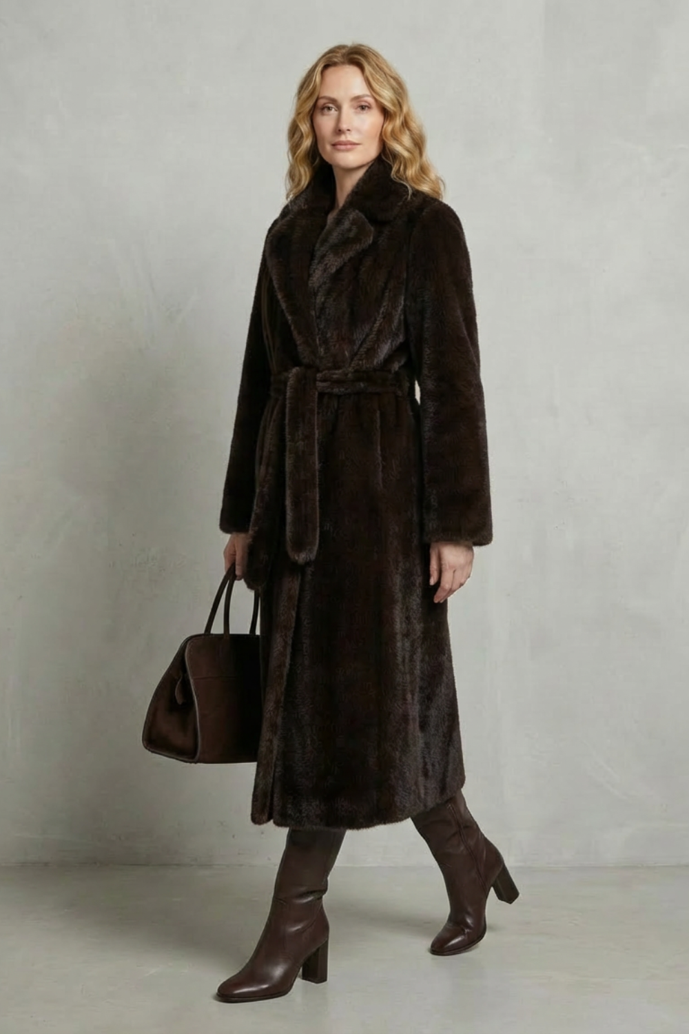 Marivonne – Oversized silhouette – Faux fur long coat-10494035165527-ZARA MAE LONDON