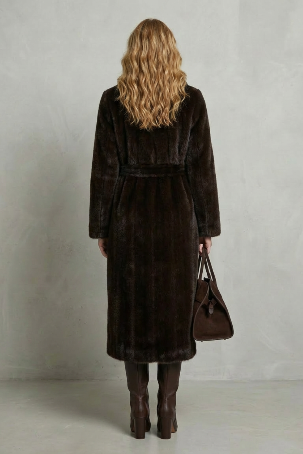 Marivonne – Oversized silhouette – Faux fur long coat-10494035165527-ZARA MAE LONDON