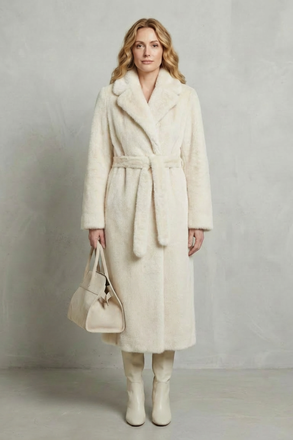 Marivonne – Oversized silhouette – Faux fur long coat-10494035165527-ZARA MAE LONDON