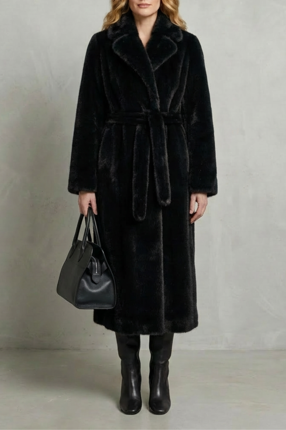 Marivonne – Oversized silhouette – Faux fur long coat-10494035165527-ZARA MAE LONDON