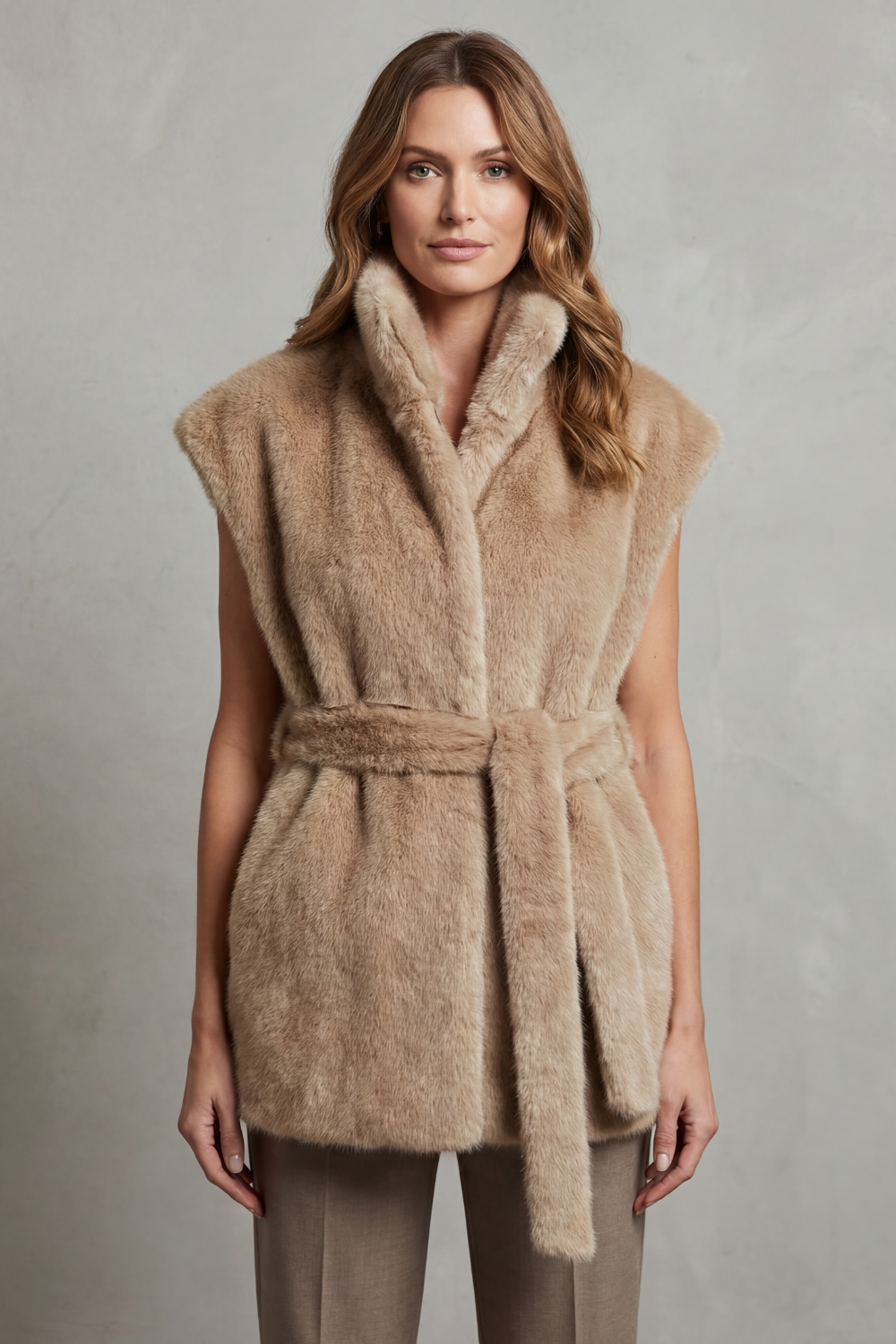 Quinn – Belted Faux Fur Vest – Winter Luxe Layer-10490774946135-ZARA MAE LONDON
