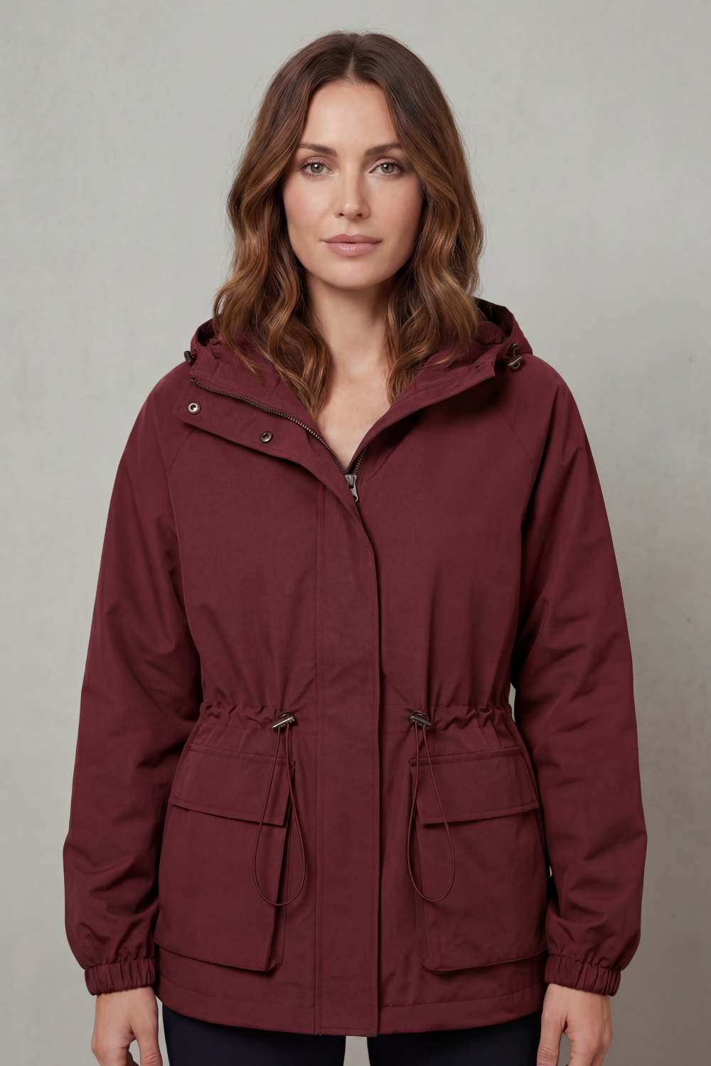 Ravelle – Utility style – Drawstring waterproof jacket-10494040768855-ZARA MAE LONDON