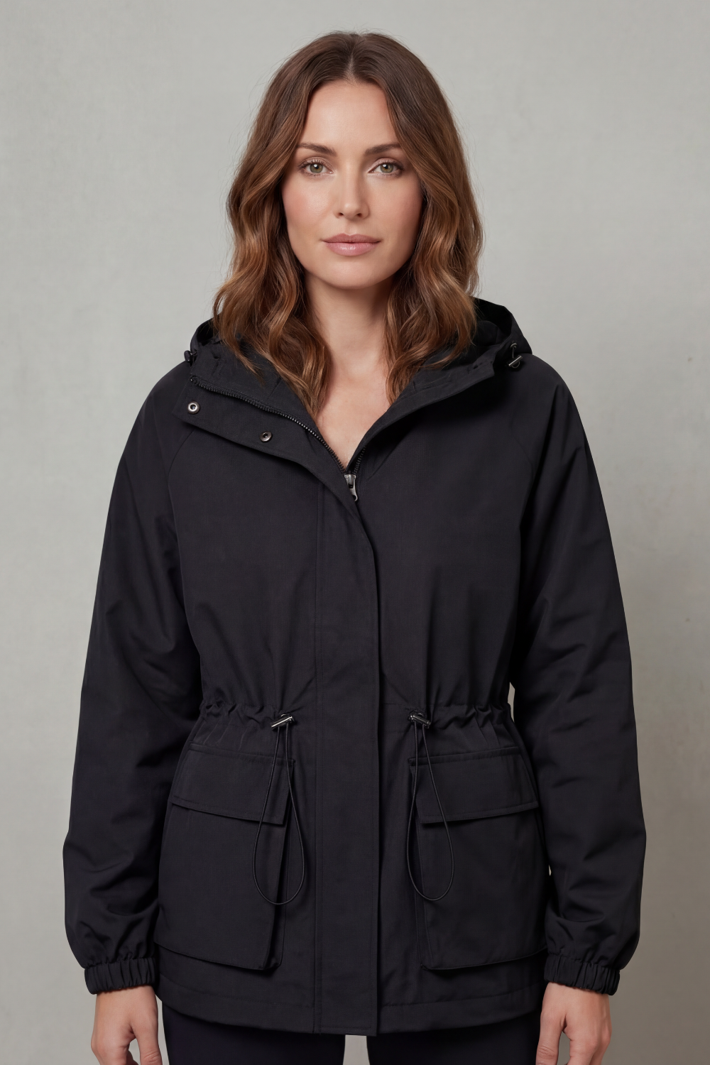 Ravelle – Utility style – Drawstring waterproof jacket-10494040768855-ZARA MAE LONDON