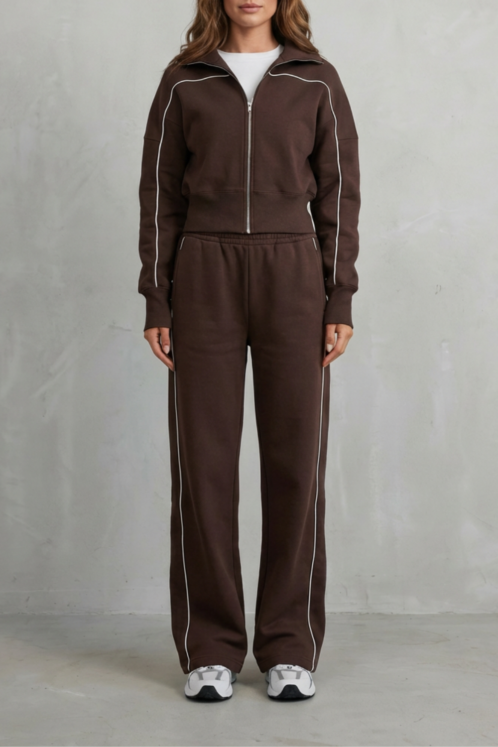 Savina – Urban Edge Piped Zip Jacket & Wide-Leg Pants Set-10508125569367-ZARA MAE LONDON