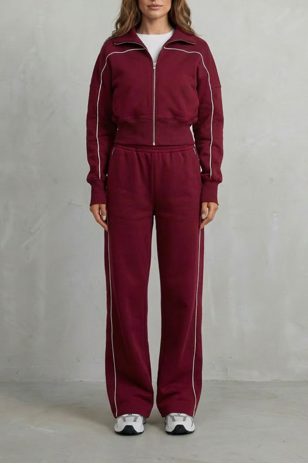 Savina – Urban Edge Piped Zip Jacket & Wide-Leg Pants Set-10508125569367-ZARA MAE LONDON