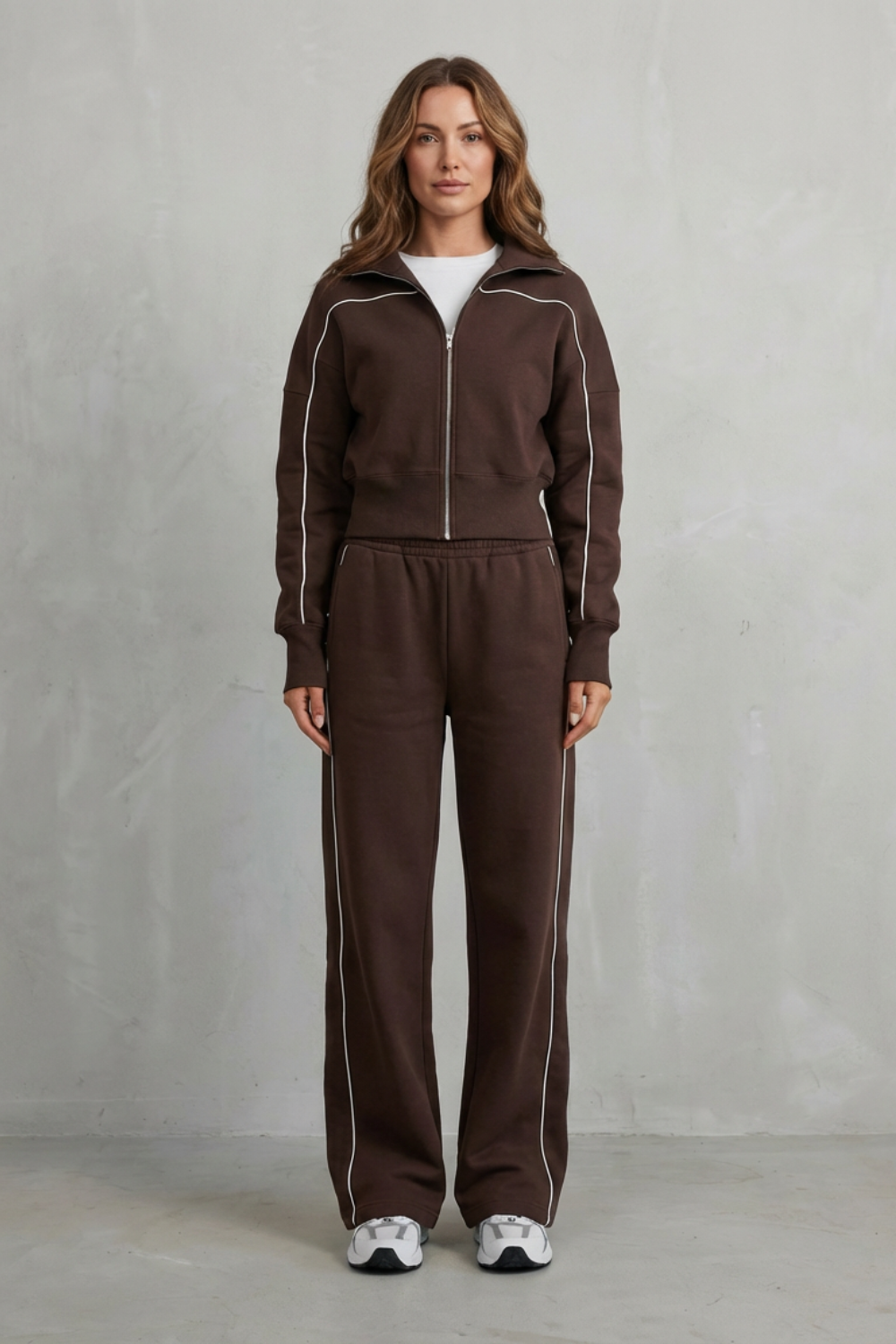 Savina – Urban Edge Piped Zip Jacket & Wide-Leg Pants Set-10508125569367-ZARA MAE LONDON